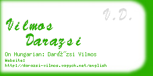 vilmos darazsi business card